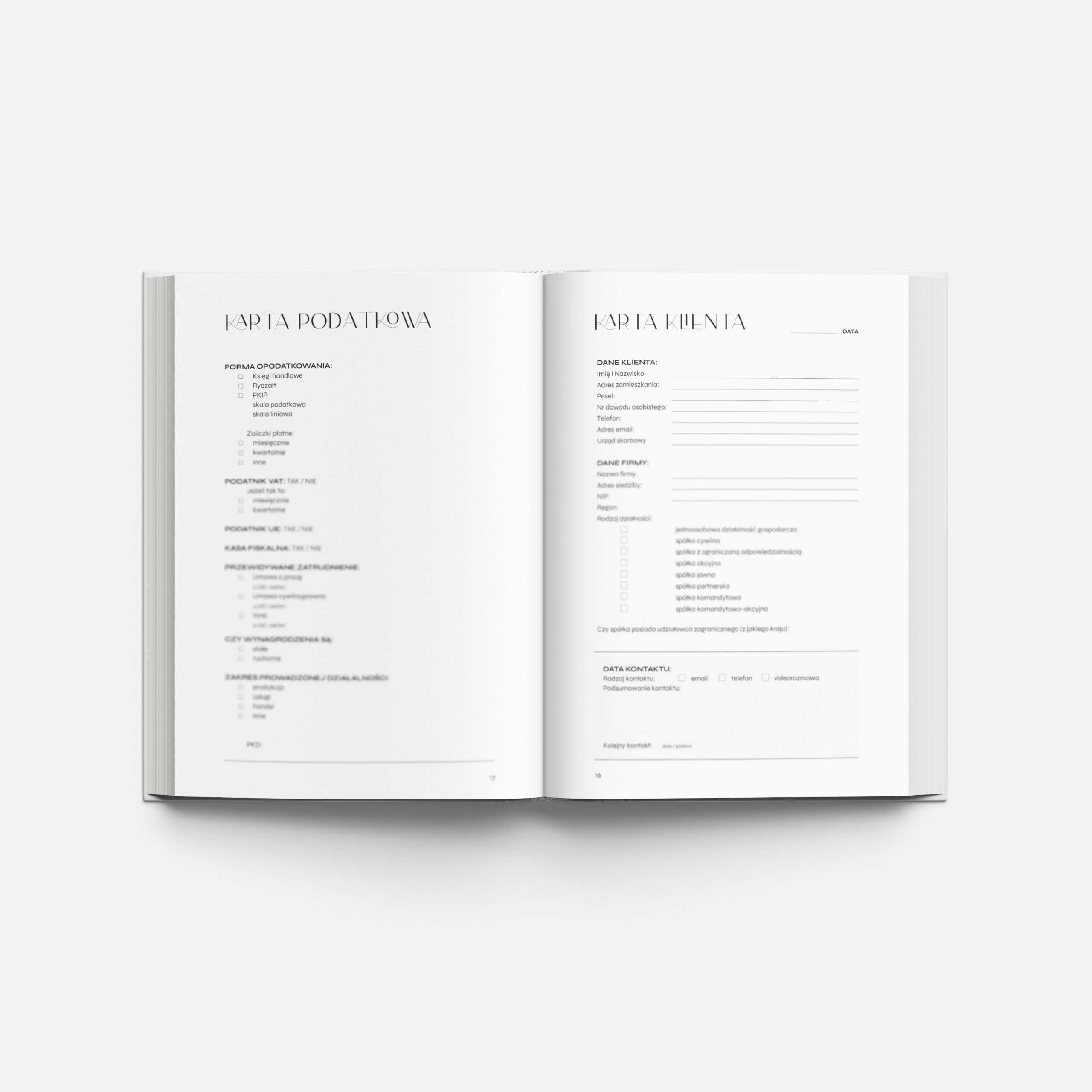 Notes Moyego Klienta - Księgowość