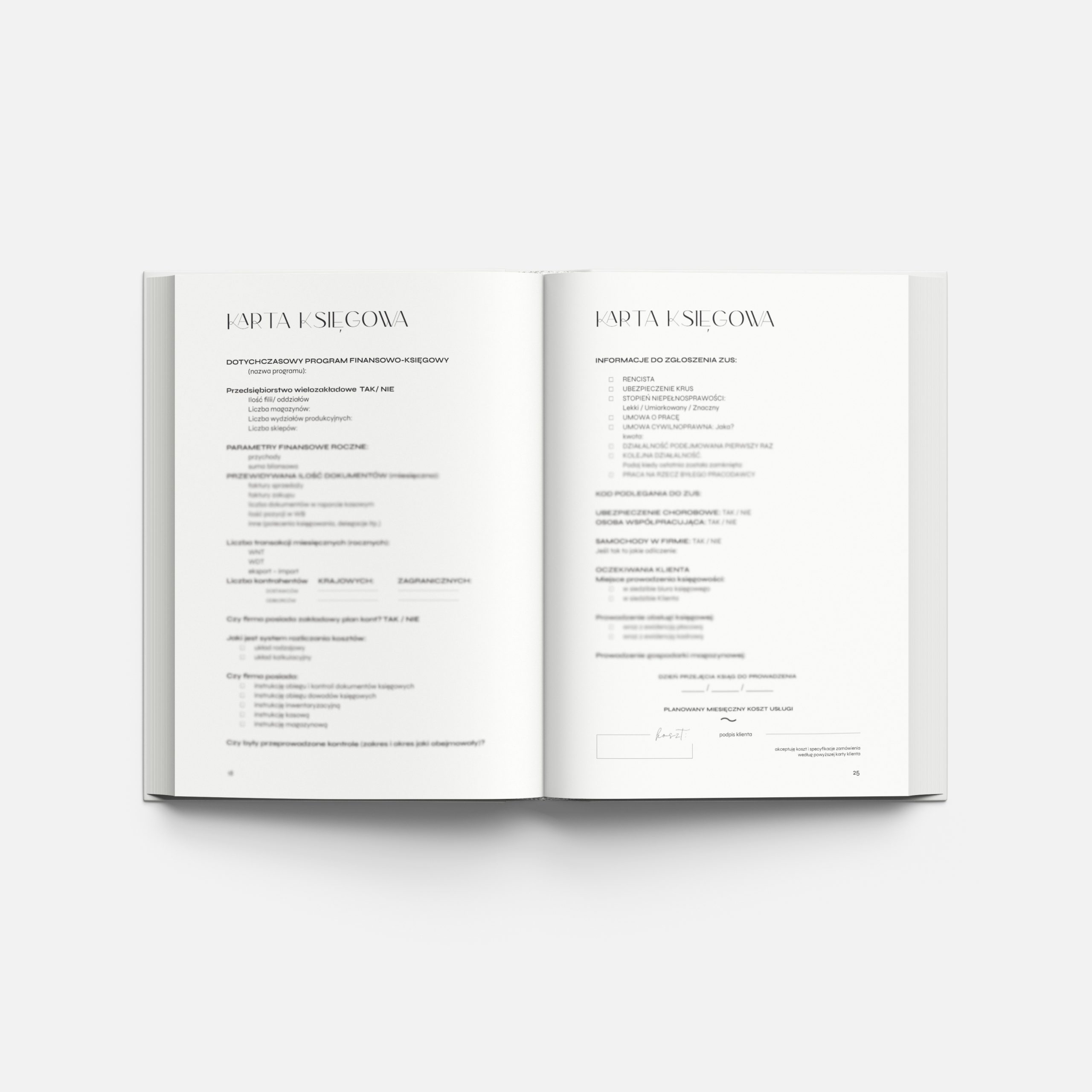 Notes Moyego Klienta - Księgowość